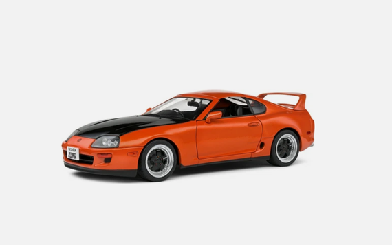 SOLIDO 1993 Toyota Supra MK4 (A80) Streetfighter Orange in 1:18 scale - 01SOL1807605