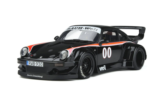 GT Spirit - RWB Porsche 911 (930) "Yaju" (Black) 1:18 Scale Model Car - GT413