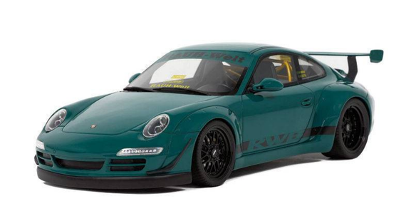 GT Spirit - RWB Porsche 911 (997) "Syunkashuto" (Hell Green) 1:18 Scale Model Car - GT896