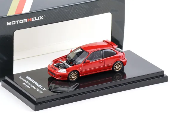 Motorhelix 1/64 Mugen Honda Civic TypeR EK9 Red