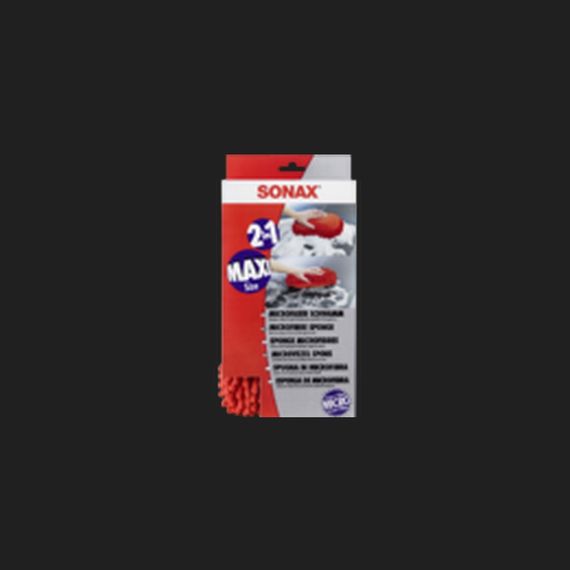 SONAX Microfibre Car Wash Sponge - Red