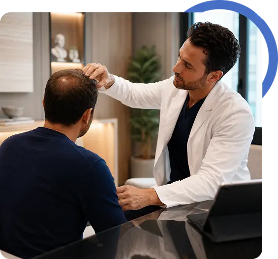 PRP therapy supporting hair restoration