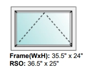 Awning Window / 1 panel / Double Glaze
