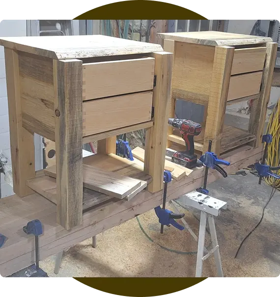 High-end carpentry finishes Ontario custom furniture