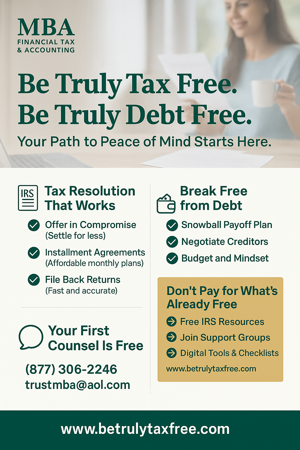 About MBA Financial Tax & Accounting – Expert Guidance for Peace of Mind
