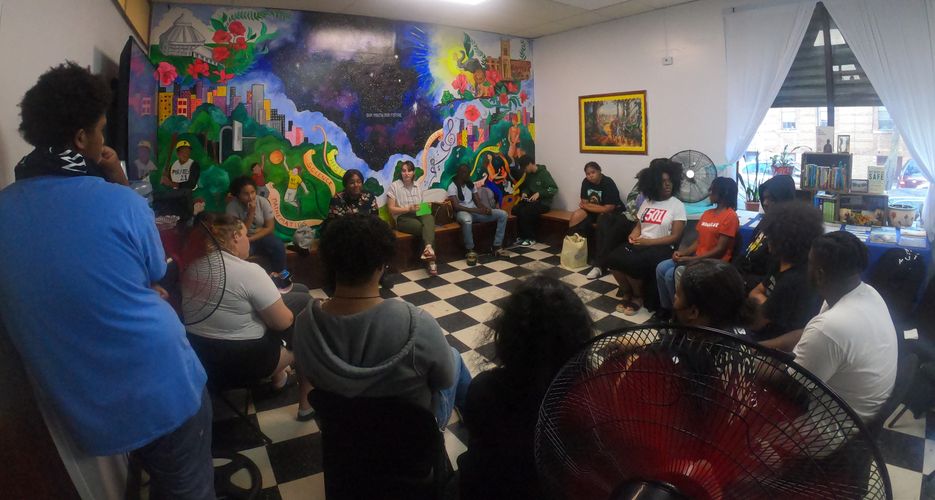 Know my rights workshop facilitated by Sharonne Salaam