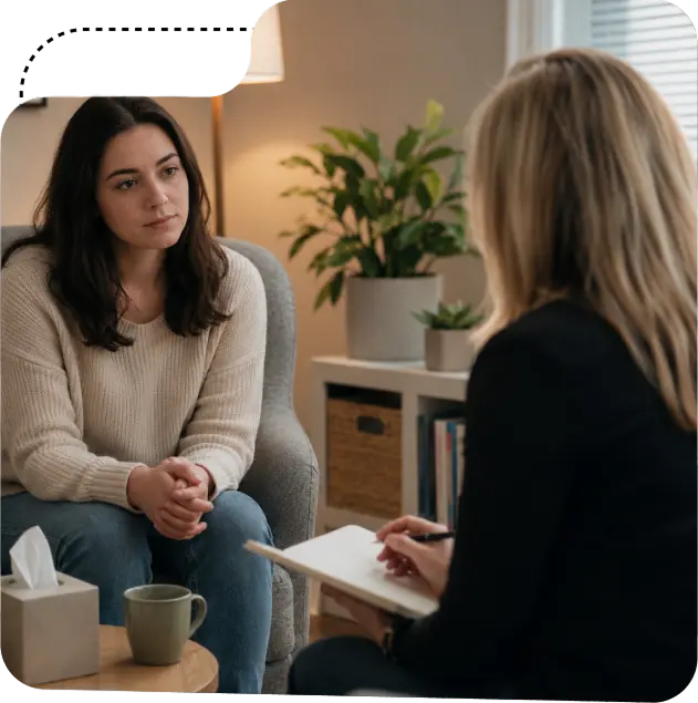 Christian counseling session for depression