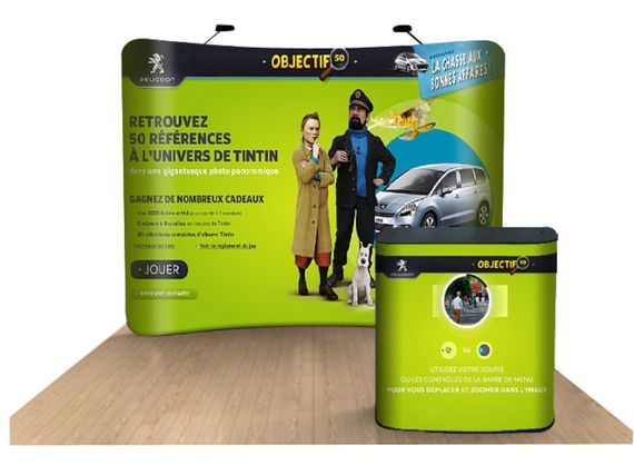 Curved Tension Fabric Displays