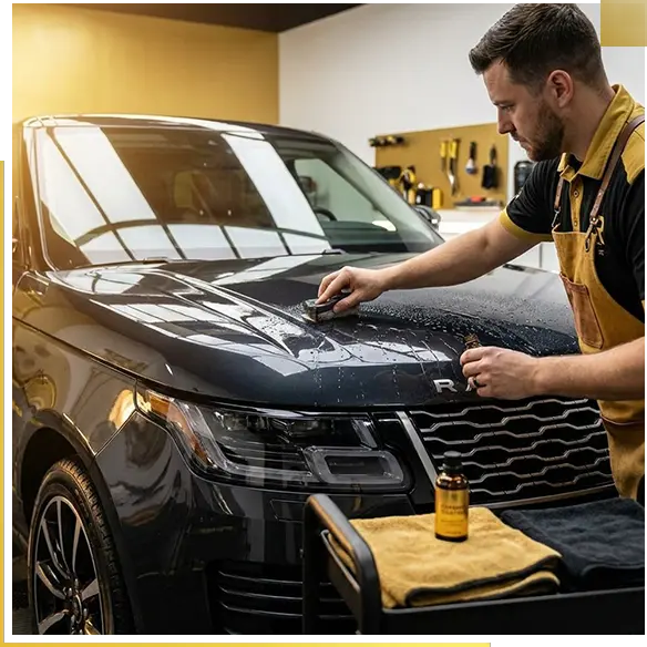 Paint protection film installation on vehicle hood