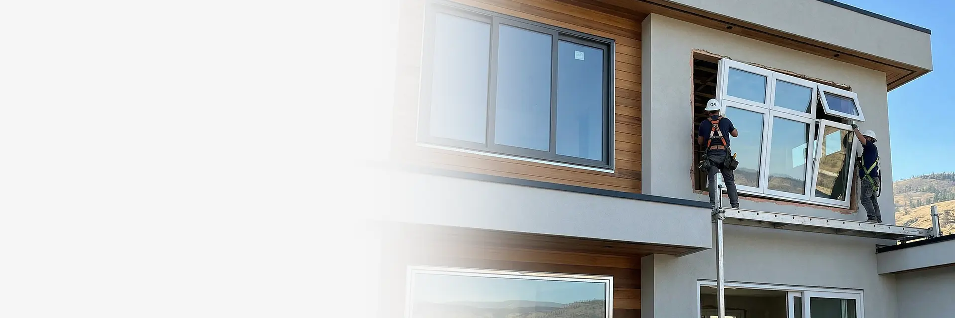 window replacement services Houston vinyl tilt-and-turn window detail