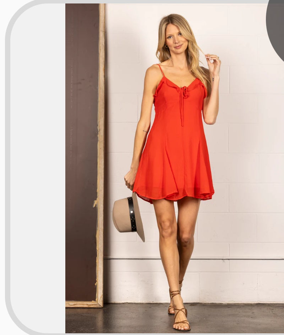 Tomato Mini Dress