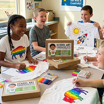 fundraising kits for elementary schools art activity in classroom