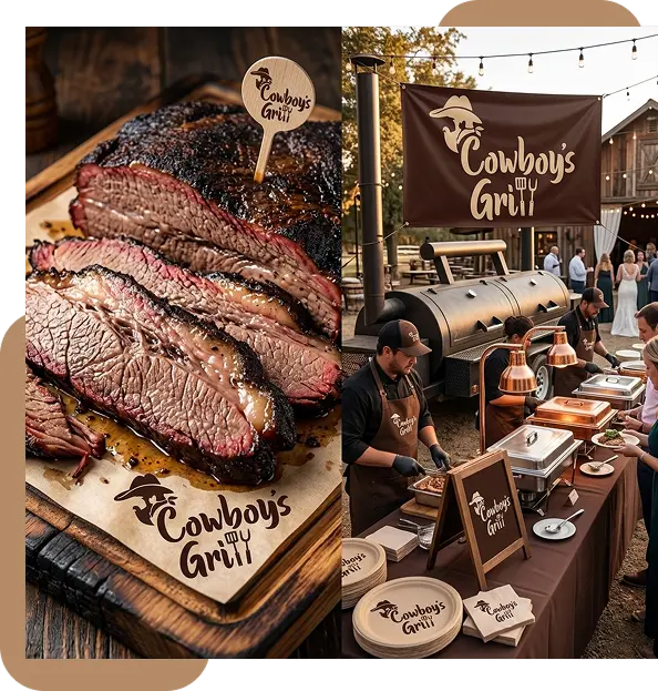 Corporate BBQ catering setup in Toronto