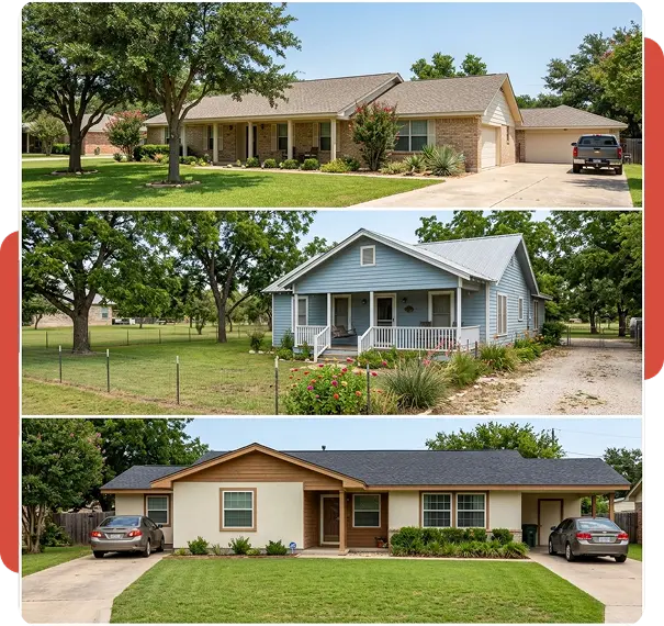 family home in Stockdale TX neighborhood