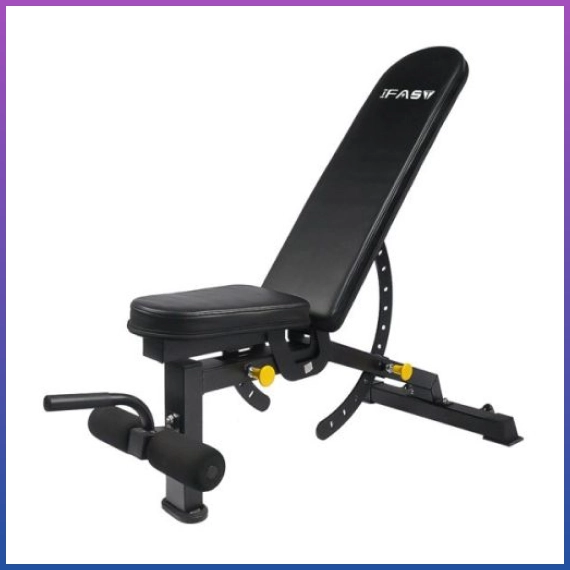 Weight Bench Adjustable Barbell Incline Decline Foldable Utility Workout