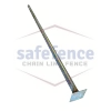 Welded Fence Post Flange Plate Base | SpyBase Galvanized & Powder-Coated Steel Surface Mount