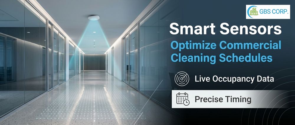 How Smart Sensors Help You Optimize Commercial Cleaning Schedules