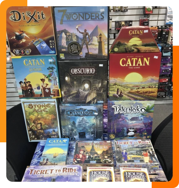 Trade in old game consoles at local game shop
