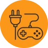 Bring power cables and controllers