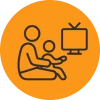 Parents sharing older games with kids