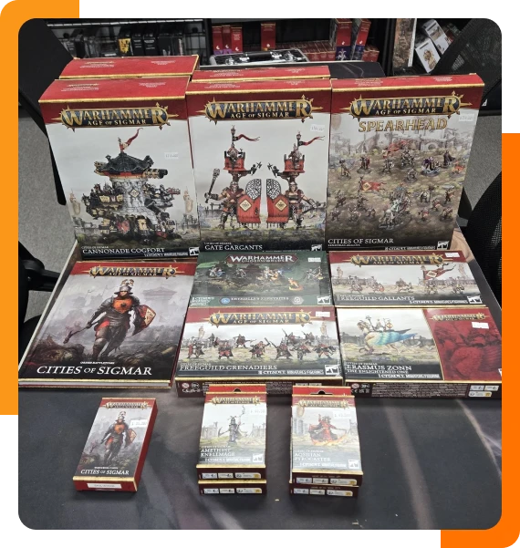 Local game shop in Athens with board games and miniatures