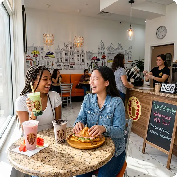 Houston boba tea shop serving fresh drinks