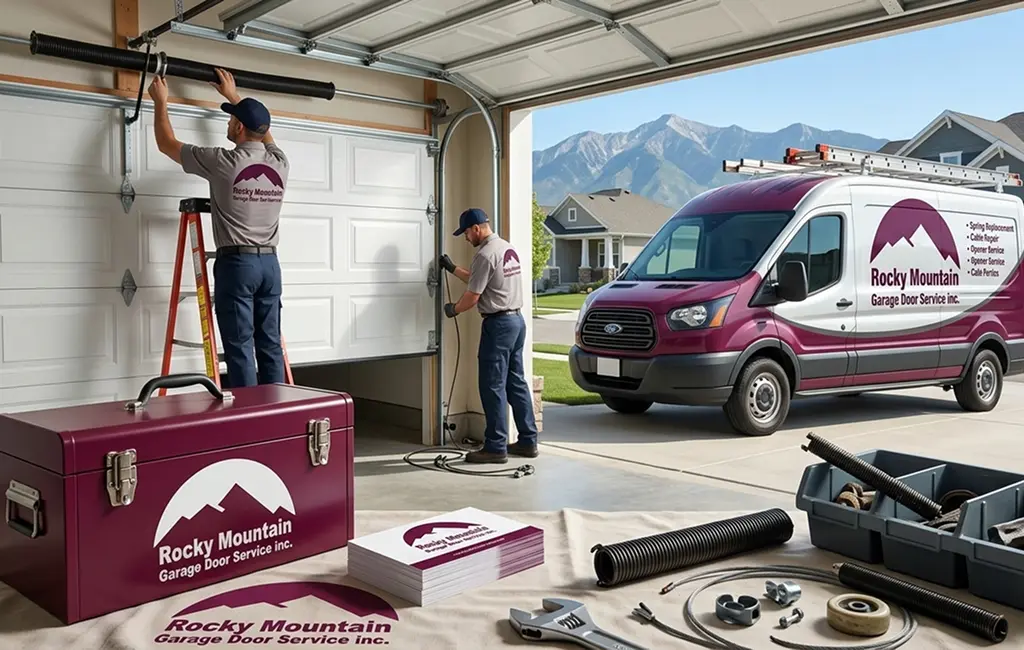 Residential garage door repair services in Aurora