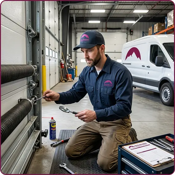 Commercial garage door repair in Arvada