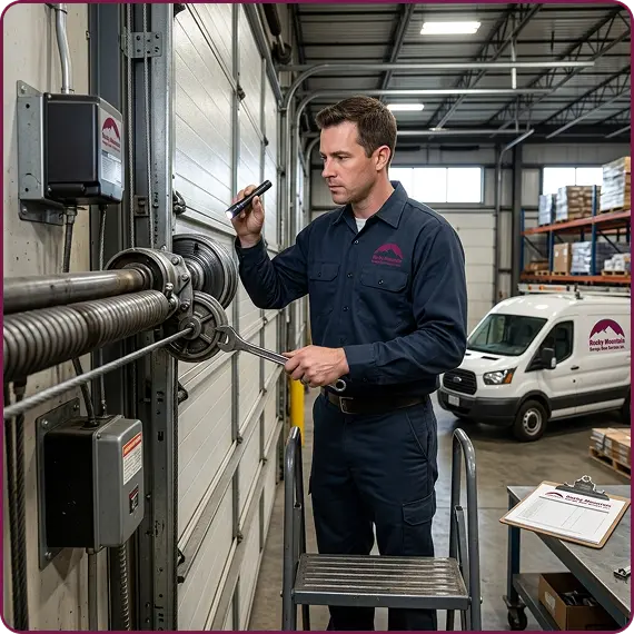 Commercial garage door installation in Arvada