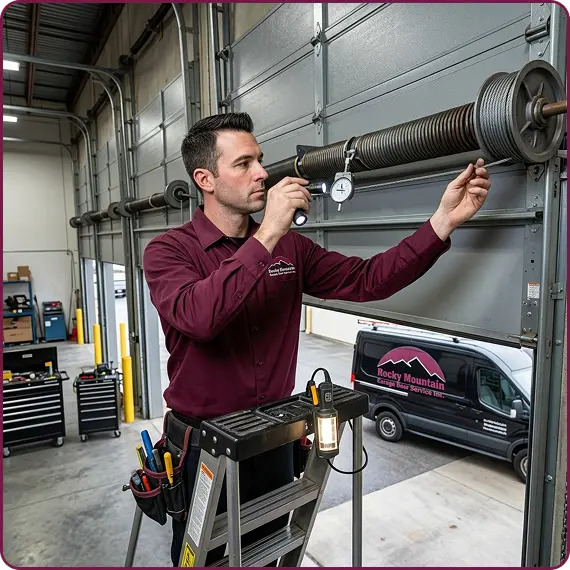 Commercial garage door installation in Thornton