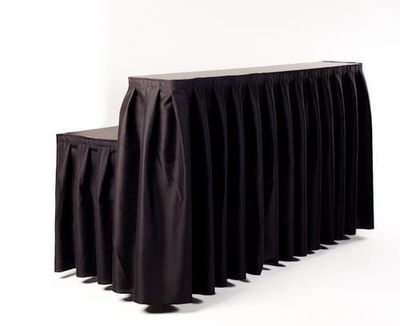 Mobile Bar with Black Skirting 