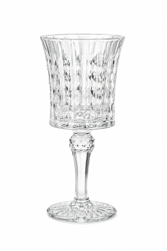Emboss Diamond Crystal Glass Wear