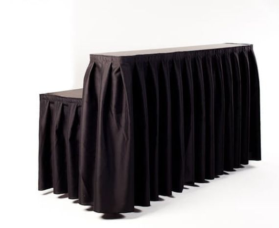 Mobile Bar with Black Skirting 