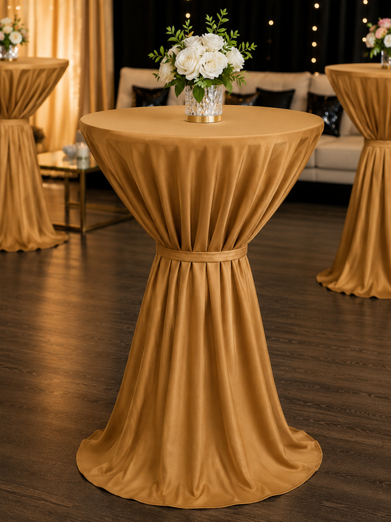 Polyester Cocktail Table Cover 