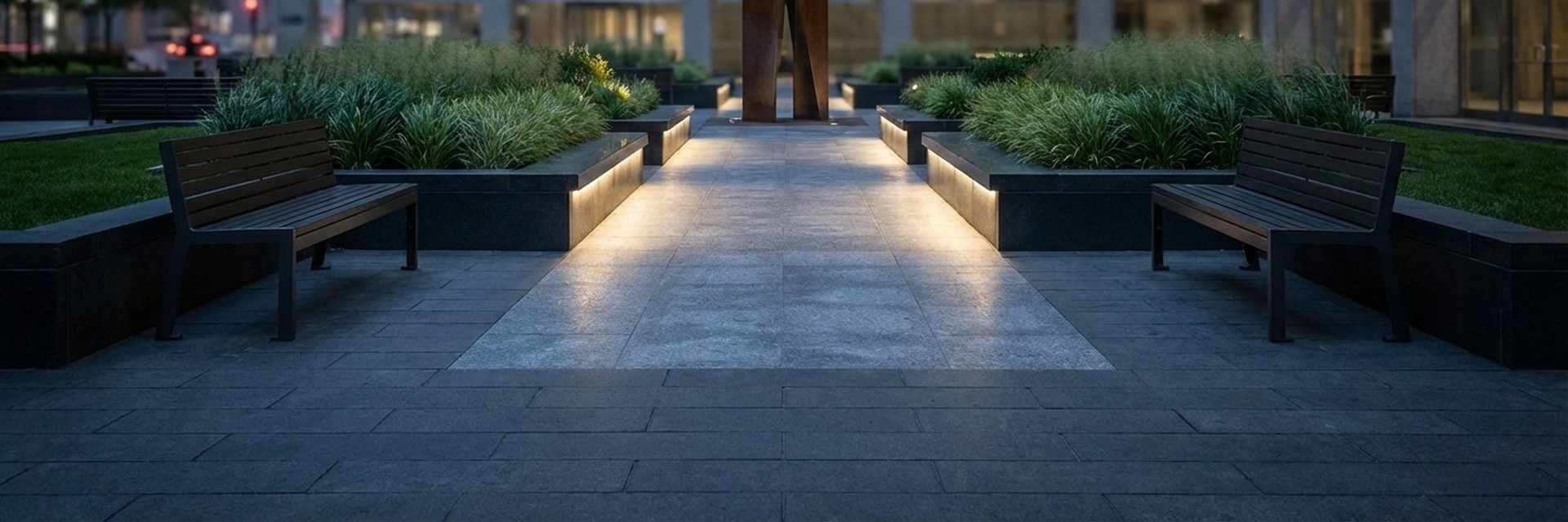 Contractors preparing a patio base during patio installation services at a property in Mississauga.