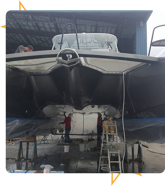 Mobile yacht detailing in Fort Lauderdale marina