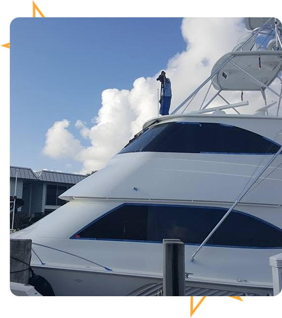 Mobile boat detailing service in Fort Lauderdale