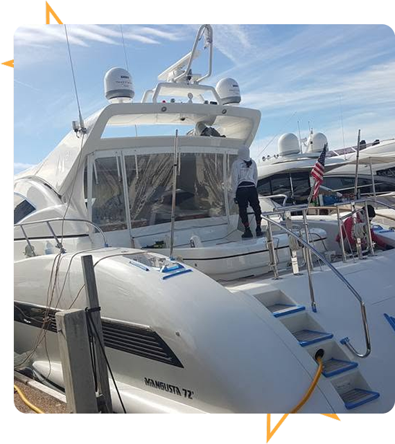 Ceramic coating for yachts in Fort Lauderdale