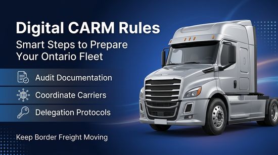 Smart Steps to Prepare Your Ontario Fleet for Digital CARM Rules blog - Global Supply Chain Logistics Inc.