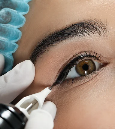 Permanent eyeliner service at Brow Couture Studio