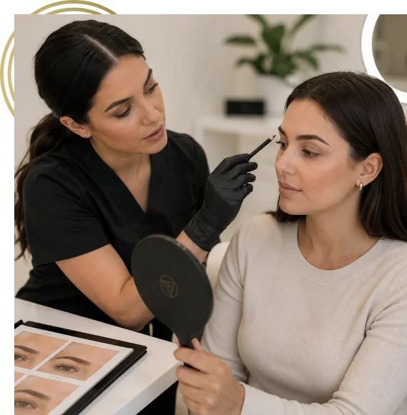 Personalized brow design consultation in Tyler