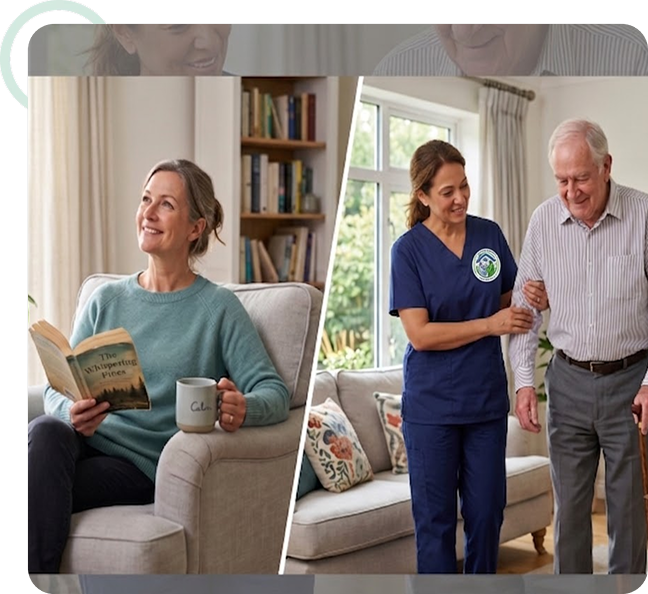 Trained Caregivers supporting Senior with everyday activities and independent living in Red Deer