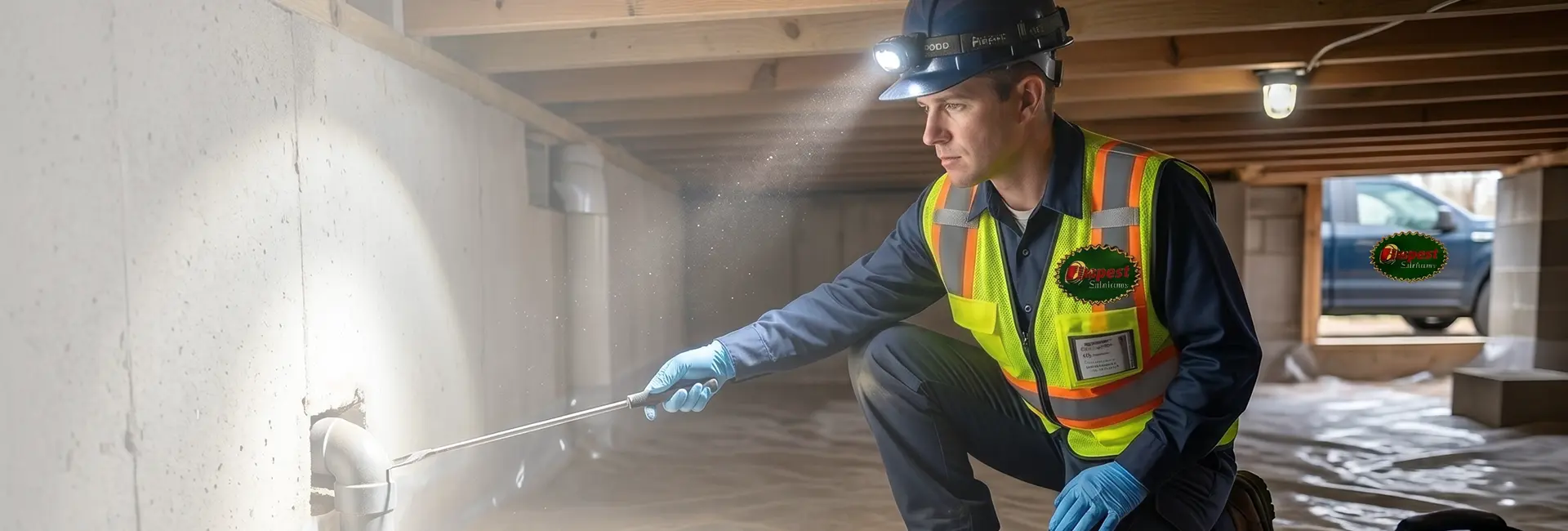 Crawlspace cleanup services in Eagle County by Propest Solutions Inc.