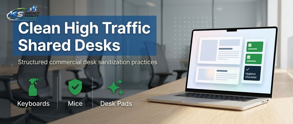 How to Clean High Traffic Shared Desks in Modern Offices