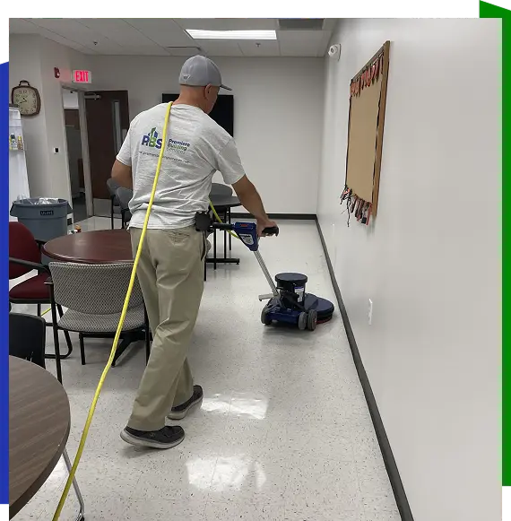 Professional janitorial company in Atlanta cleaning office building