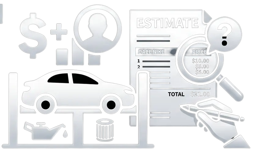 Estimates that grow once your car is in the bay