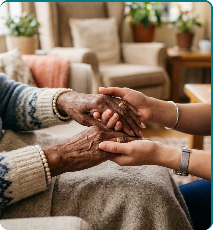 Care planning session for home support services in Ohio