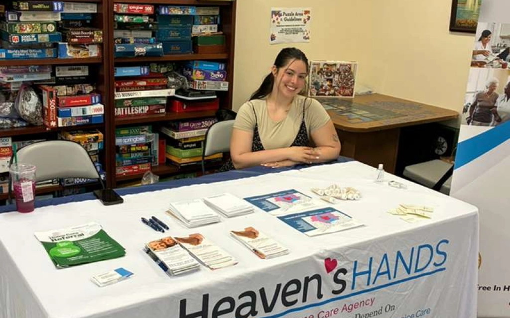 Compassionate caregiver visiting a client through a home care agency in California.