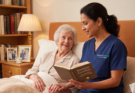 Family finding reassurance through non-medical home care services.