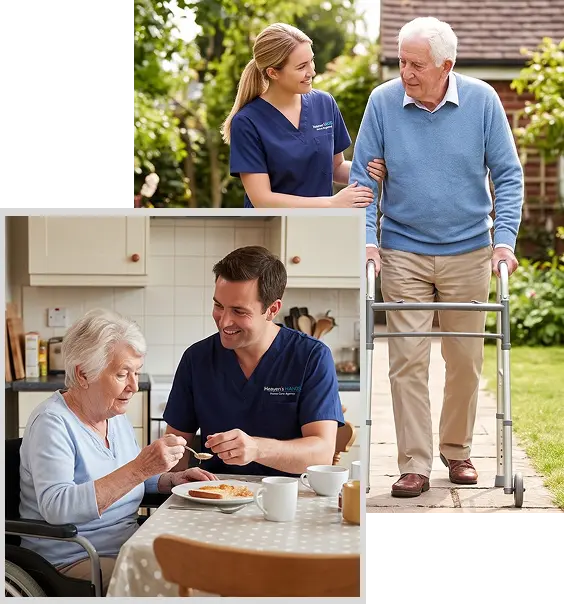 Family finding reassurance through non-medical home care services.